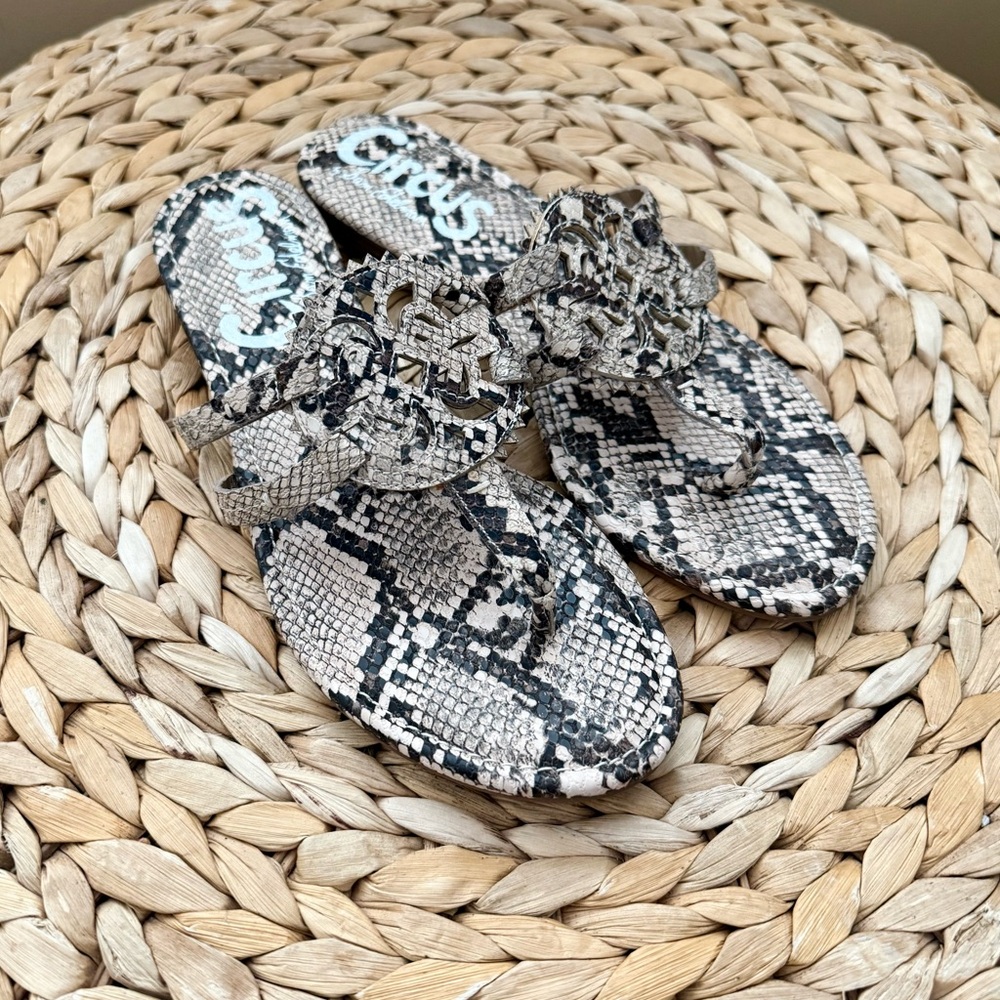Sam Edelman Circus snakeskin sandals